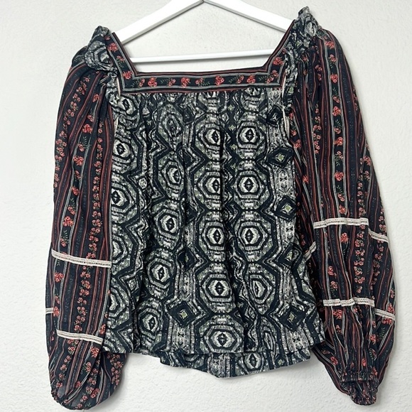 Free People Mostly Meadow Boho Style Blouse - Picture 5 of 10